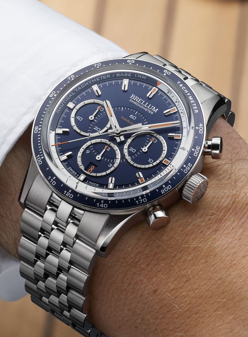 Brellum Pandial Marina Tricompax Chronometer (Steel case)